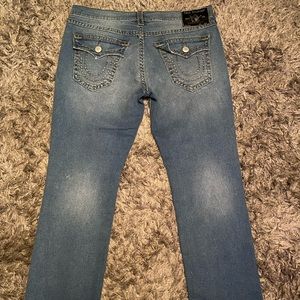 True religion ricky super t straight jeans